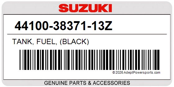 Suzuki 44100-38371-13Z Tank, Fuel, (Black)