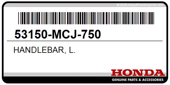Honda 53150-MCJ-750 Handlebar, L.