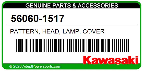 Kawasaki 56060-1517 Pattern, Head, Lamp, Cover
