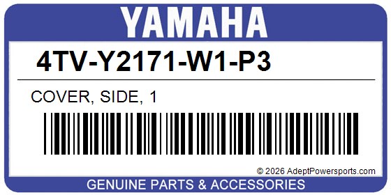 Yamaha 4TV-Y2171-W1-P3 Cover, Side, 1