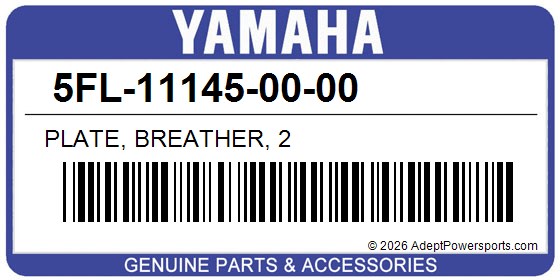 Yamaha 5FL-11145-00-00 Plate, Breather, 2