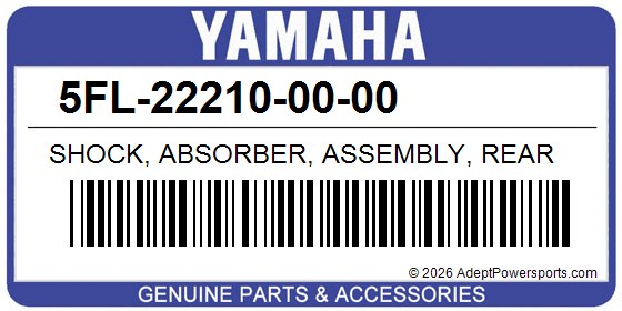 Yamaha 5FL-22210-00-00 Shock, Absorber, Assembly, Rear
