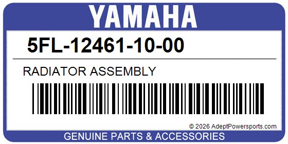 Yamaha 5FL-12461-10-00 Radiator Assembly