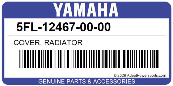 Yamaha 5FL-12467-00-00 Cover, Radiator