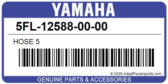 Yamaha 5FL-12588-00-00 Hose 5