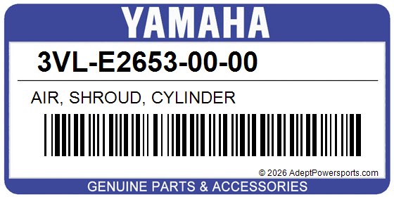 Yamaha 3VL-E2653-00-00 Air, Shroud, Cylinder
