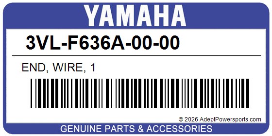 Yamaha 3VL-F636A-00-00 End, Wire, 1