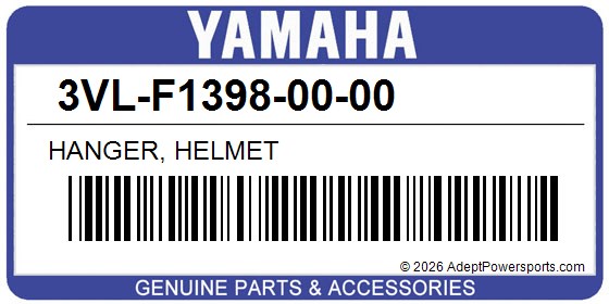 Yamaha 3VL-F1398-00-00 Hanger, Helmet