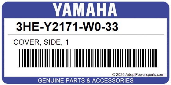 Yamaha 3HE-Y2171-W0-33 Cover, Side, 1