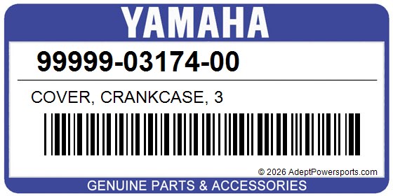 Yamaha 99999-03174-00 Cover, Crankcase, 3
