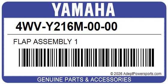 Yamaha 4WV-Y216M-00-00 Flap Assembly 1