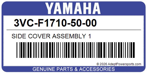 Yamaha 3VC-F1710-50-00 Side Cover Assembly 1