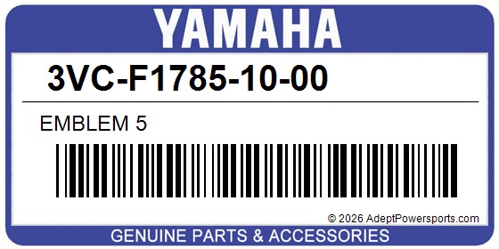 Yamaha 3VC-F1785-10-00 Emblem 5
