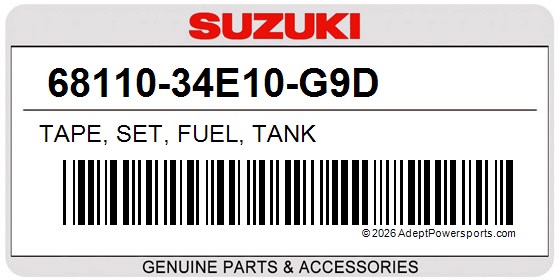 Suzuki 68110-34E10-G9D Tape, Set, Fuel, Tank