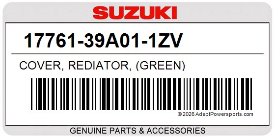Suzuki 17761-39A01-1ZV Cover, Rediator, (Green)