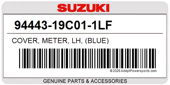 Suzuki 94443-19C01-1LF Cover, Meter, Lh, (Blue)