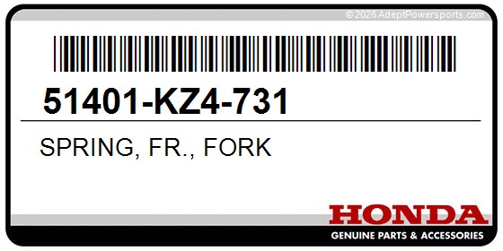 Honda 51401-KZ4-731 Spring, Fr., Fork