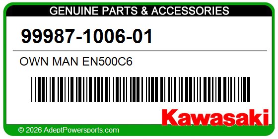 Kawasaki 99987-1006-01 Own Man En500c6
