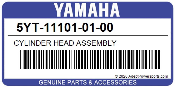 Yamaha 5YT-11101-01-00 Cylinder Head Assembly