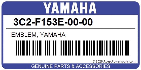 Yamaha 3C2-F153E-00-00 Emblem, Yamaha