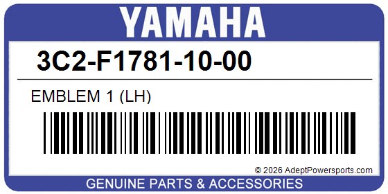 Yamaha 3C2-F1781-10-00 Emblem 1 (Lh)