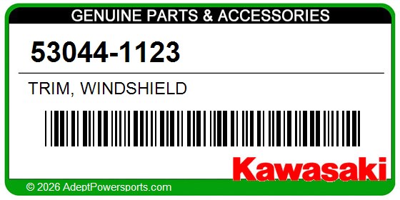 Kawasaki 53044-1123 Trim, Windshield