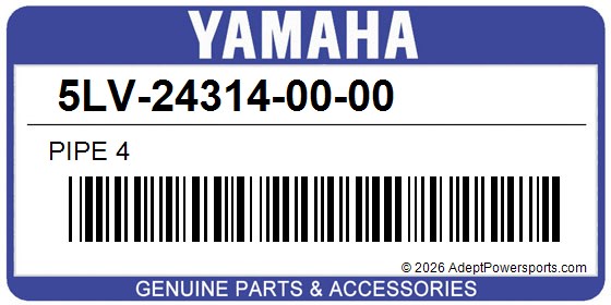 Yamaha 5LV-24314-00-00 Pipe 4