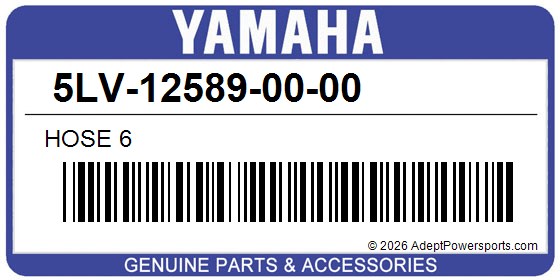 Yamaha 5LV-12589-00-00 Hose 6