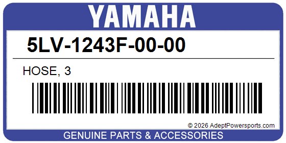 Yamaha 5LV-1243F-00-00 Hose, 3