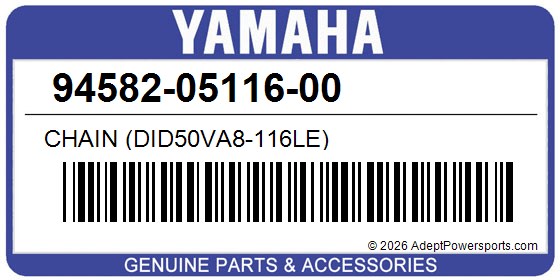 Yamaha 94582-05116-00 Chain (Did50va8-116Le)