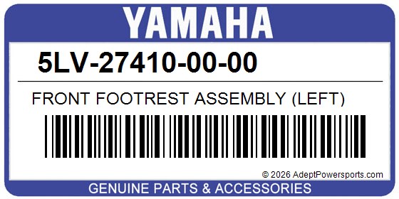 Yamaha 5LV-27410-00-00 Front Footrest Assembly (Left)