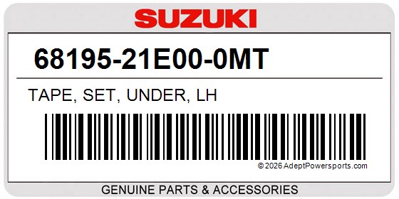 Suzuki 68195-21E00-0MT Tape, Set, Under, Lh