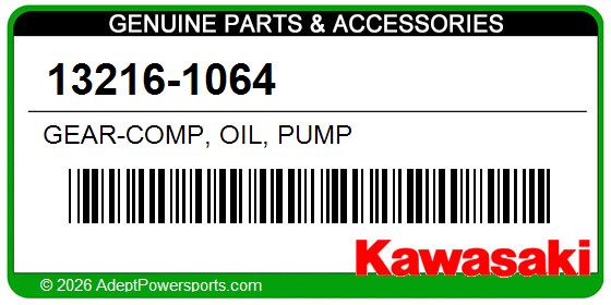 Kawasaki 13216-1064 Gear-Comp, Oil, Pump