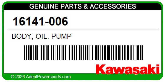 Kawasaki 16141-006 Body, Oil, Pump