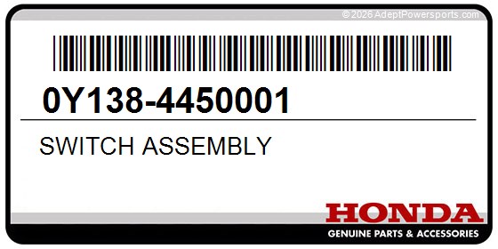Honda 0Y138-4450001 Switch Assembly