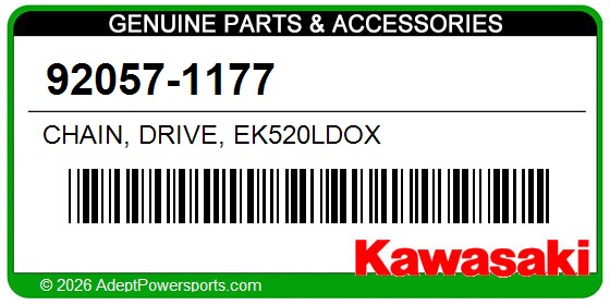 Kawasaki 92057-1177 Chain, Drive, Ek520ldox