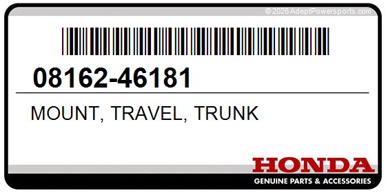Honda 08162-46181 Mount, Travel, Trunk