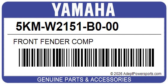 Yamaha 5KM-W2151-B0-00 Front Fender Comp