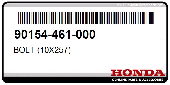 Honda 90154-461-000 Bolt (10X257)