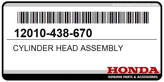 Honda 12010-438-670 Cylinder Head Assembly