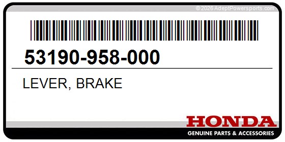 Honda 53190-958-000 Lever, Brake