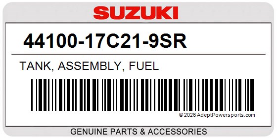 Suzuki 44100-17C21-9SR Tank, Assembly, Fuel