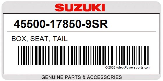 Suzuki 45500-17850-9SR Box, Seat, Tail