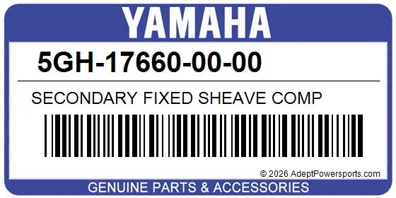 Yamaha 5GH-17660-00-00 Secondary Fixed Sheave Comp