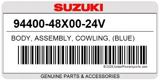 Suzuki 94400-48X00-24V Body, Assembly, Cowling, (Blue)