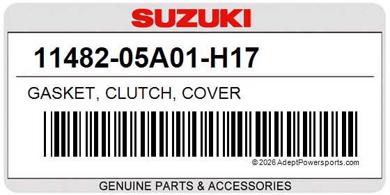Suzuki 11482-05A01-H17 Gasket, Clutch, Cover