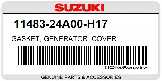 Suzuki 11483-24A00-H17 Gasket, Generator, Cover