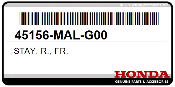 Honda 45156-MAL-G00 Stay, R., Fr.