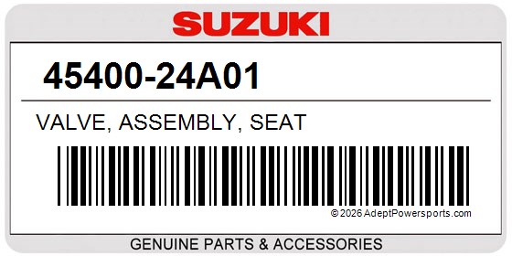 Suzuki 45400-24A01 Valve, Assembly, Seat
