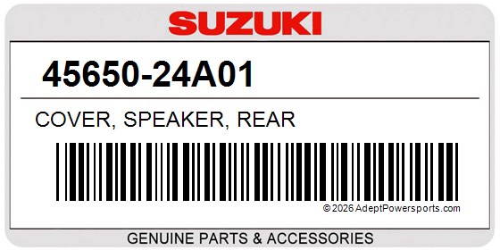 Suzuki 45650-24A01 Cover, Speaker, Rear